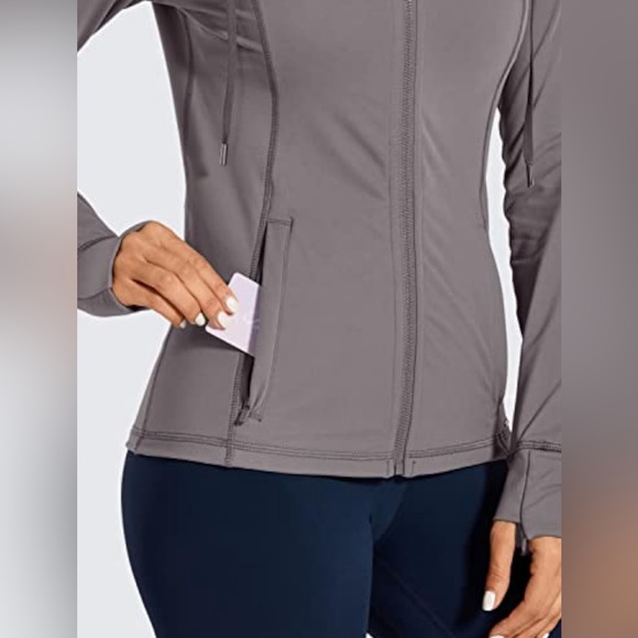 Women's Gray Hooded Jacket - Picture 3 of 14